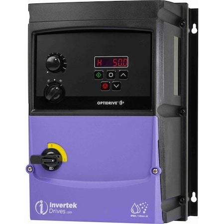 Optidrive E3 General Purpose, variable frequency drive, digital programmable, IP66/NEMA4X Keypad ODE-3-340180-3F4B