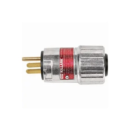 Hubbell Killark Plug, 20A, 2P, 3W, UL E91049/E53660, Alu, 125V UGP-20231QW