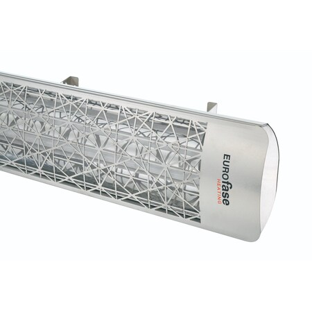 Eurofase SS 39in Dual Element 5000W 240V Heater, Stainless Steel, Astra Decor Plate EF50240S4
