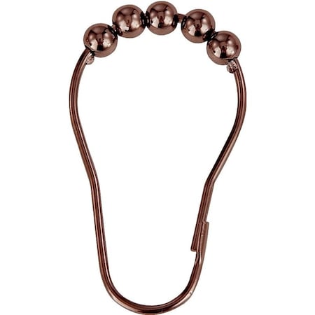 Simple Spaces Roller Ball Curtain Hook, Steel, Venetian Bronze, 1-1/2 in W, 3 in H SD-BH-VB