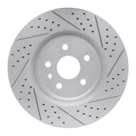 Dynamic Friction Co DFC Geoperformance Rotor - Drilled and Slotted 830-45017R