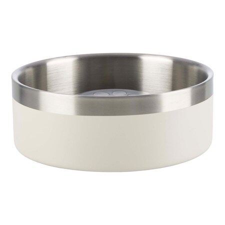 Petmaker Set of 2 Stainless Steel Slow Feeder Dog Bowls 30oz Double Wall Insulated Food & Water Bowls PET6429