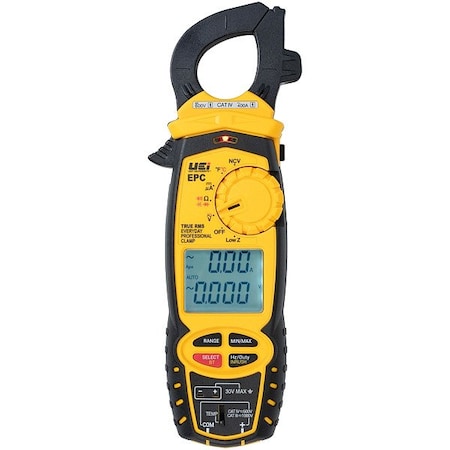 Uei Test Instruments Digital Clamp Meter, TRMS, 400 A EPC
