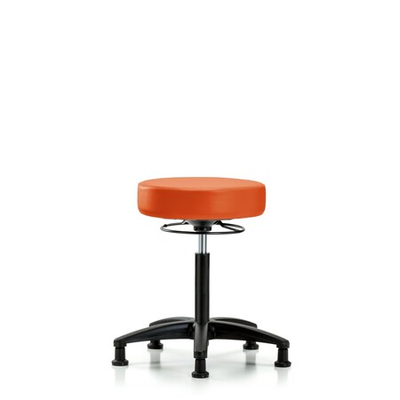 Blue Ridge Ergonomics Vin Stool without Back-Medium Bench Height with Stationary Glides in Orange Kist Trailblazer Vin BR-VMBSO-RG-NF-RG-8613