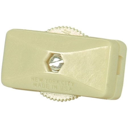 Eaton Wiring Devices 410 Cord Switch, 3 A, 120 V, Ivory BP410V-SP-C