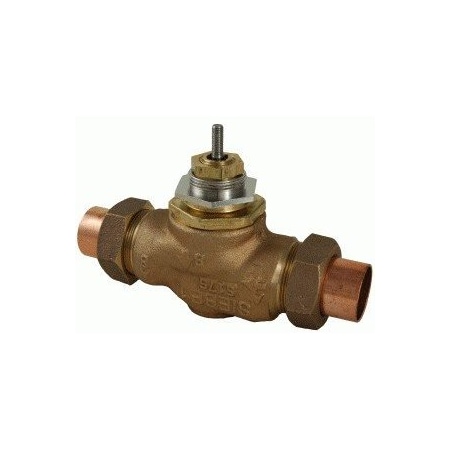 Schneider Electric Venta. Globe Valve. 1-1/2 in. 2-way. Straightway. Sweat. Stem Up Open. Brass. 28 cv VB-7214-0-4-10