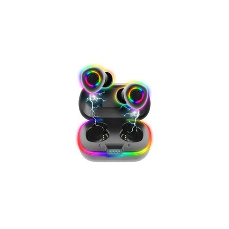 Cable Wholesale Gaming Bluetooth Wireless Earbuds w/ Charging Case & LED Lighting Effects 5002-41000
