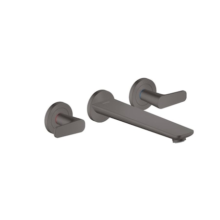 Axor Citterio C 3-Hole Wall-Mounted Tub Filler in Brushed Black Chrome 49482341