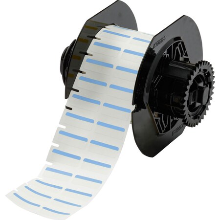 Brady Color Polyester Laboratory Labels 0.375 in H x 1 in W Blue, White 1500/RL B33-152-494-BL