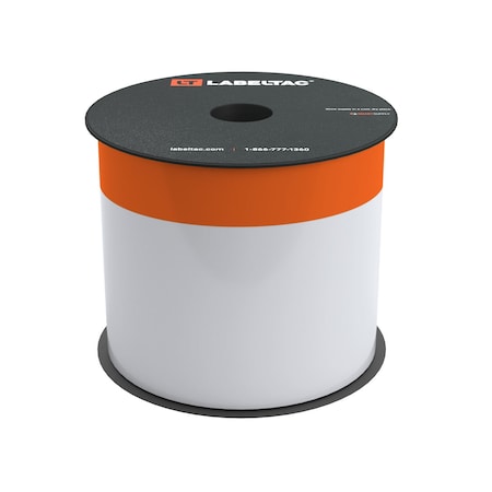 Labeltac Printable Cable Wraps 4in x 70ft, 2in Printable LT4/LTPX, Orange LT406WW
