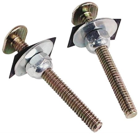 Danco 5/16" X 2-1/4" CLOSET BOLTS W/NUTS&WASH 89055