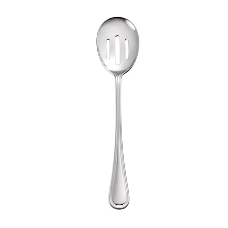 Cac Foodservice CAC Stainless Elite Spoon Slotted 18/8 Stainless Steel Extra. Heavy-Weight 11-1/2 in Set of 12, 12PK 8002-20