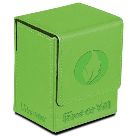 Toys4.0 Deck Box-Force of Will Wind Magic Stone Flip, Green TO31559