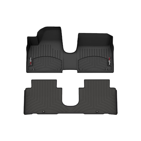 Weathertech Black, Front and Rear Floorliners 441720-1-2