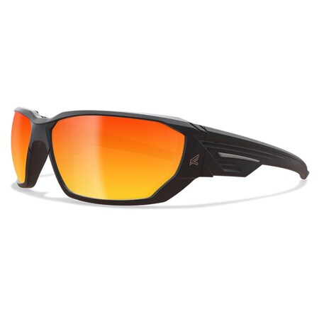 Edge Eyewear Edge Eyewear Dawson Anti-Fog Safety Glasses Red Mirror Lens Black Frame 1 pk XDAP419