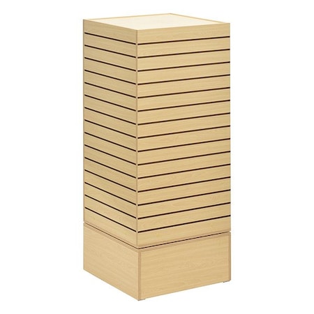 Specialty Store Services Slatwall Display, Maple, 4-Way, 60 in H 3676M