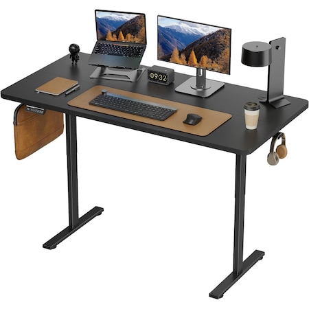 Simple Deluxe Electric Standing Desk, Adjustable Height Stand up Desk, 24x48 Inches Sit Stand up Desk with Cable 3A88TDESKP4824V3BLK