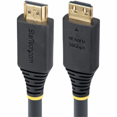 Startech.Com 20FT (6.1M) HIGH SPEED HDMI CABLE WITH GRIPPING CONNECTORS, 4K 60HZ/1440P 144HZ, HDMI2-CABLE-GRIP-20F