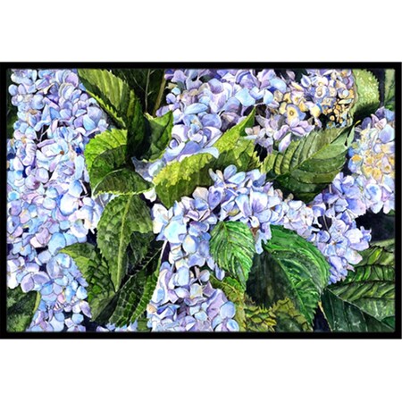 Carolines Treasures 8730JMAT Hydrangea Indoor Or Outdoor Doormat, 24 x 36 in. 8730JMAT