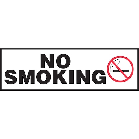 Accuform SAFETY LABEL NO SMOKING 3 in X 10 in LSMK575XVE