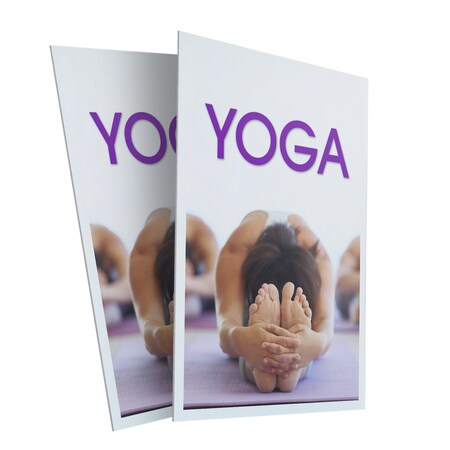 Signmission Yoga, Plastic Signs Only 24 Inch x 36 Inch, Corrugated Plastic, 2PK CSB-2436-2PACK-Yoga 1