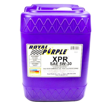 Track Usa 05021 5 gal XPR Synthetic Racing Oil TR3610246