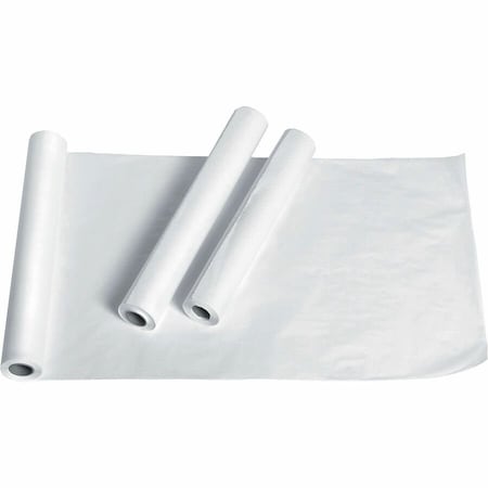 Medline Exam Table Paper, Deluxe Crepe, 18in x 125 ft, White, 12PK NON24324