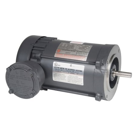 U.S. Motors 3-Phase Hazardous Location Motor, 1 HP, 56 Frame, 208/230/460V AC Voltage, 1,725 Nameplate RPM XS1PA2ACR