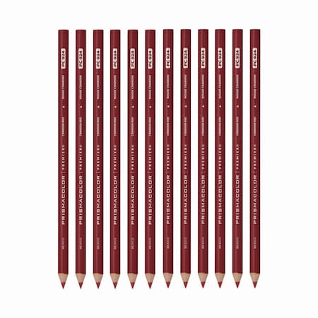 Prismacolor Premier Colored Pencil, Crimson Red Lead, Crimson Red Barrel, 12PK 3353