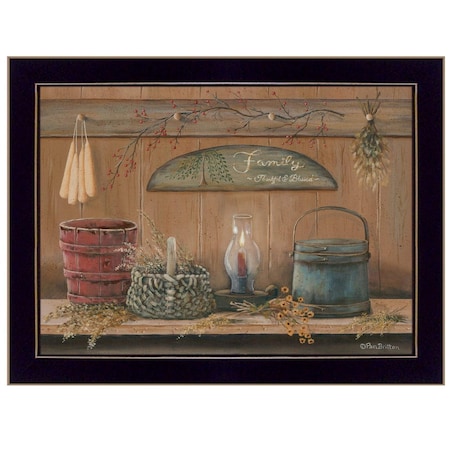 Homeroots Treasures on the Shelf I 1 Black Framed Print Wall Art 415861
