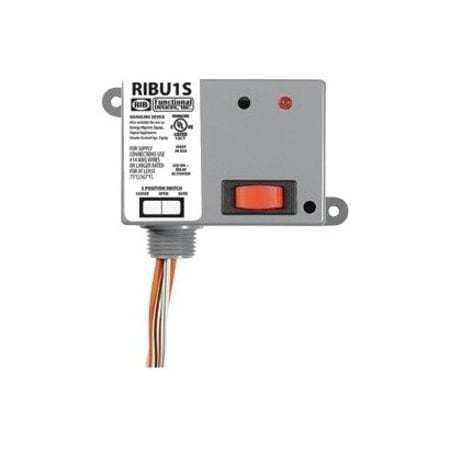 Functional Devices-Rib Enclosed Pre-Wired Relay, 10A at 277VAC, SPST RIBU1S