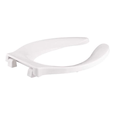 Kohler Stronghold Elongated Open Front Toilet Seat with Self-sustaining Check Hinge in White K-4731-SC-0
