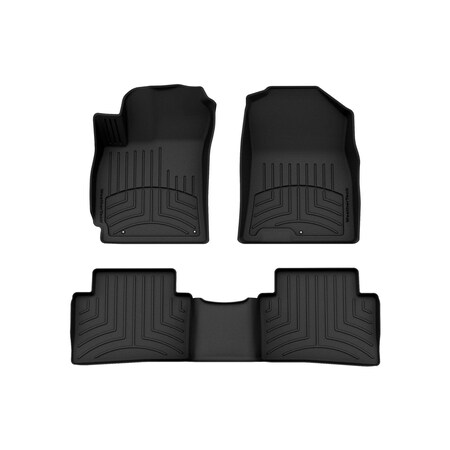 Weathertech Black, Front and Rear FloorLiner HP 441413-1-2IM