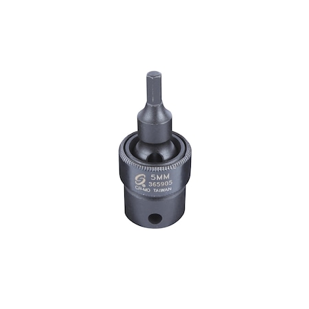 Sunex 3/8 in Drive 5Mm Universal Hex Bit Driver Impact Socket 365905