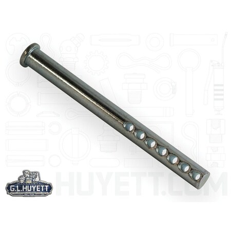 Huyett Universal Clevis Pin, Zinc Plated, 0.438 in Dia x 4.000 in Shank L x 0.156 in Hole Dia CLPUZ-0437-4000