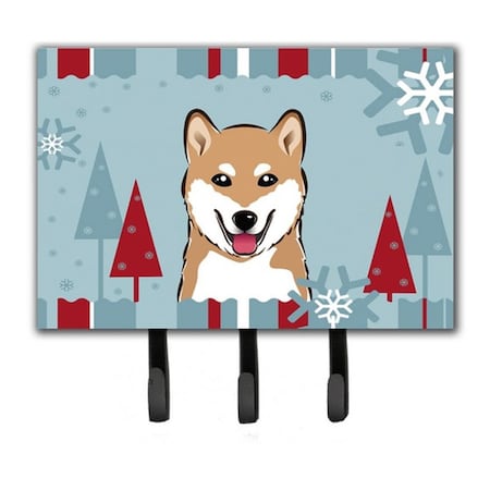 Carolines Treasures Winter Holiday Shiba Inu Leash and Key Holder BB1721TH68