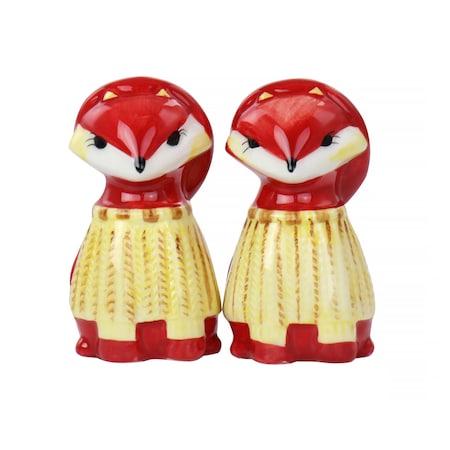 Gibson Home Woodland Fox Salt & Pepper Set 127224.02