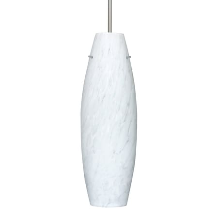 Besa Lighting Besa Suzi 18 Pendant, Carrera, Satin Nickel Finish, 1x 150W MAX E26 Base 1JT-412719-SN