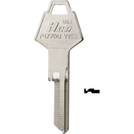 Kaba Ilco Chrysler Automotive Key Y152 / P1770U, 10PK AL3982006B
