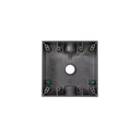 Crouse-Hinds 30.5 cubic in, Outlet Box Type, Two-gang, Die cast aluminum TP7086