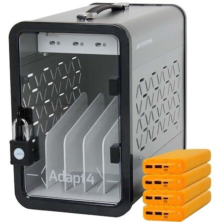 Jar Systems Adapt4 USB-C Charging Station with Active Charge Upgrade - Desk A4USBC2YPBYL