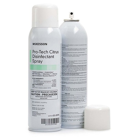 Mckesson Surface Disinfectant Cleaner Alcohol-Based Liquid, 16oz, Can, Citrus, 12PK 53-28594