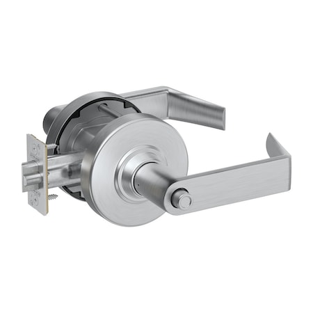 Schlage Grade 1 Entrance/Office Cylindrical Lock, Conventional Cylinder, Rhodes Lever w/Rose, Satin Chrome PC50P RHO 626
