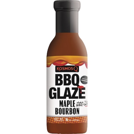 Kosmos Q 16 Oz. Maple Bourbon BBQ Glaze KOS-MAPB-GLAZE-Single