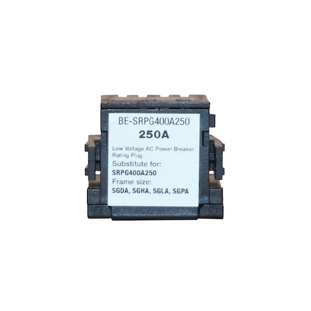 Brah Electric , replacement Spectra rating plugs rated for 250A, 400A sensor - SGDA, SGHA, SGLA, SGPA BE-SRPG400A250