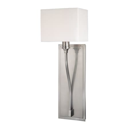 Hudson Valley Lighting Selkirk 1 Light Wall Sconce 7 In. Satin Nickel 641-SN