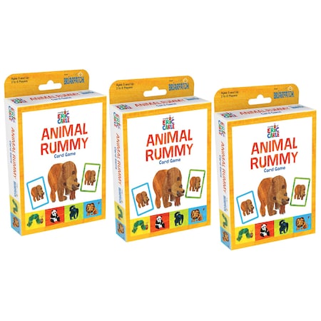 Briarpatch The World of Eric Carle Animal Rummy Card Game, 3PK 1251