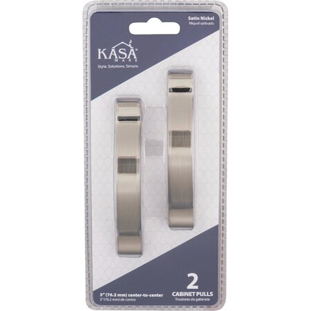 Hardware Resources KasaWare 4-1/16'' Overall Length Satin Nickel Arch Pull, 2PK K8683SN-2