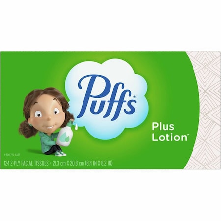 Puffs Facial Tissue, 84 in L, 82 in W, 2Ply, Paper 39346
