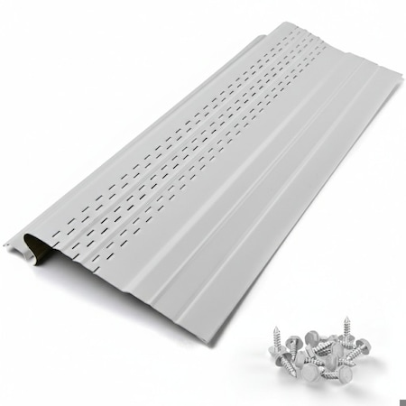 Waterlock Pro Aluminum Gutter Guard, Light Gray, 100ft WP-5KS-100-LGR